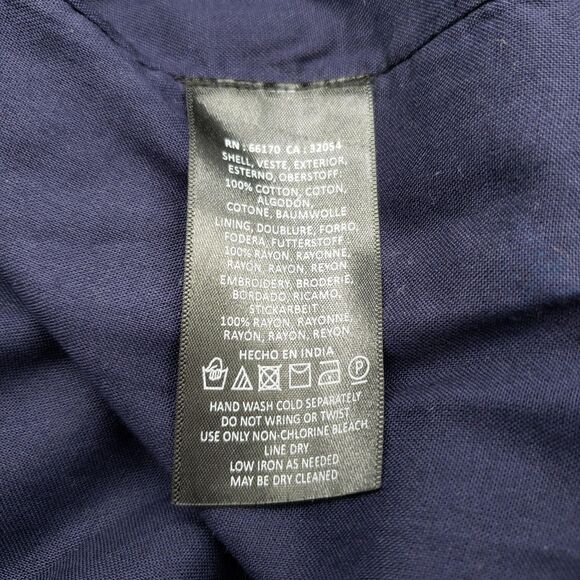 Maeve Dress Womens 6 Floral Embroidered Boho Sleeveless Lined Anthropologie - Picture 8 of 11